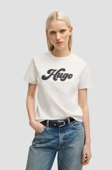 Женская белая футболка Белый XS HUGO 50539101;110