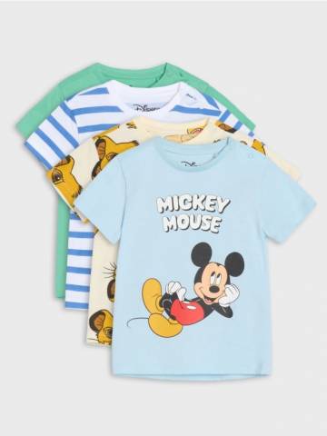 Футболки, 4 шт. Disney - блакитний