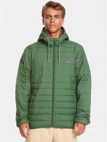 Quiksilver Демісезонна куртка Scaly Hood Jckt EQYJK04008 Зелений Regular Fit Quiksilver Демісезонна куртка Scaly Hood Jckt EQYJK04008 Зелений Regular Fit