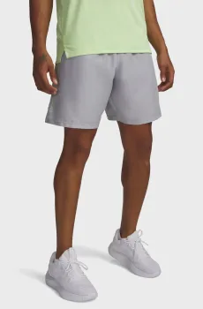 Мужские серые шорты UA Tech Woven Wordmark Short-GRY Серый 3XL Under Armour 1383356-011