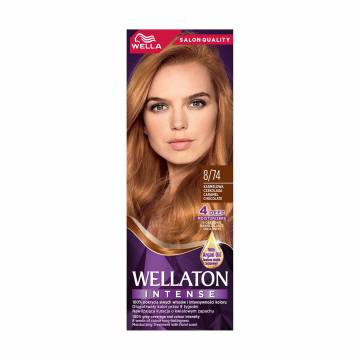 Интенсивная крем-краска для волос WELLA Wellaton Intense Color Cream 8/74 Шоколад с карамелью, 110 мл