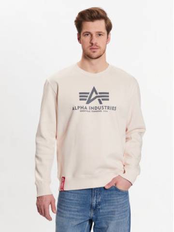 Alpha Industries Світшот Basic 178302 Écru Regular Fit Alpha Industries Світшот Basic 178302 Écru Regular Fit