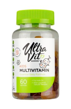 Мультивитамины для детей UltraVit Kids Multivitamin, 60 жевательных конфетах