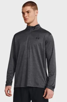 Мужская темно-серая спортивная кофта UA Tech Vent 1/2 Zip Серый S Under Armour 1382184-025