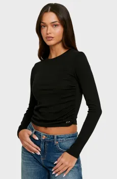 Женский черный лонгслив Черный XS Tally Weijl STSCOJEIA