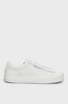 Женские белые кожаные сникерcы TJW CUPSOLE SNEAKER ESS Белый 38 Tommy Jeans EN0EN02508