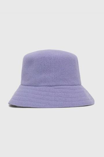 Шерстяная шляпа Kangol цвет фиолетовый шерсть