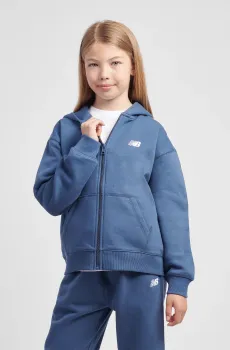 Дитяче худі Brush Back Small Logo Full Zip Синий 12-13Y New Balance LAKG0004VTI