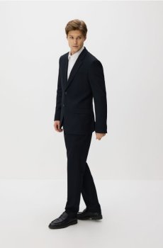 Reserved - Костюмні штани з віскозою - темно-синій - 8517H-59X