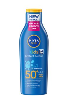 Детский солнцезащитный лосьон NIVEA Sun Kids Protect & Care 5 In 1 Защита и уход, SPF 50+, 200 мл