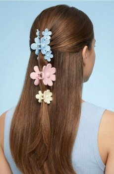 Шпильки для волосся, 3 шт. - різнобарвний