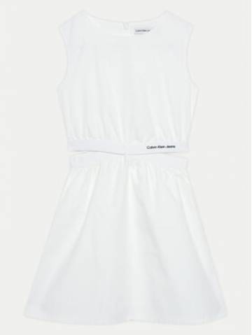 Calvin Klein Jeans Літня сукня Minimalistic IG0IG02470 Білий Regular Fit Calvin Klein Jeans Літня сукня Minimalistic IG0IG02470 Білий Regular Fit