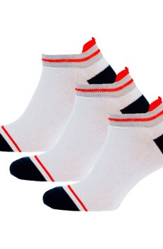 Набор носков мужских Siela RT1321-204 короткие, спортивные, бело-синие, размер 43-46, 3 пары