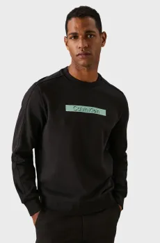 Мужской черный свитшот CUT OUT SHADOW LOGO SWEATSHIRT Черный S Calvin Klein K10K113092