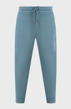 Мужские синие спортивные брюки STRUCTURED EMBROIDERY Синий S Calvin Klein K10K113838