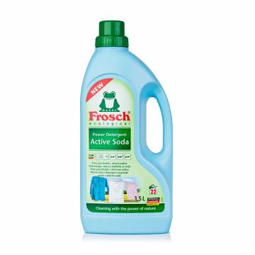Концентрированное жидкое средство для стирки Frosch Active Soda 22 стирки, 1.5 л Концентрированное жидкое средство для стирки Frosch Active Soda 22 стирки, 1.5 л