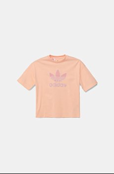 Детская хлопковая футболка adidas Originals