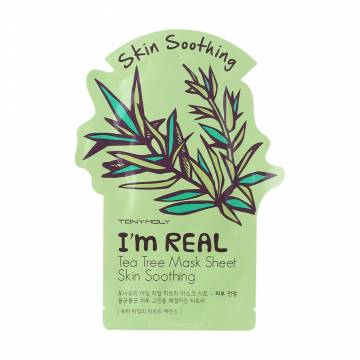 Тканевая маска для лица Tony Moly Im Real Tea Tree Mask Sheet с экстрактом чайного дерева, 21 г Тканевая маска для лица Tony Moly Im Real Tea Tree Mask Sheet с экстрактом чайного дерева, 21 г