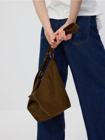 Reserved - LADIES` HANDBAG - зелений - 344CN-87X