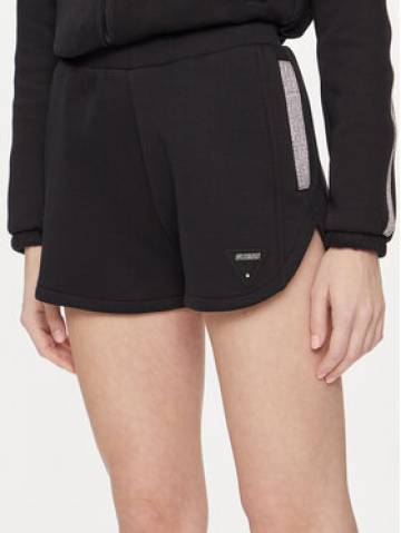 Guess Шорти з тканини Kiara V4GD16 FL04P Чорний Regular Fit Guess Шорти з тканини Kiara V4GD16 FL04P Чорний Regular Fit
