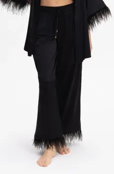 Женские черные шелковые брюки Черный 36 MARC&ANDRE W25-03SS110