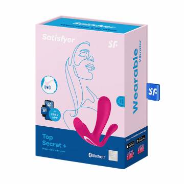 Смарт-вибратор в трусики Satisfyer Top Secret+ Wearable Vibrator розовый, 1 шт Смарт-вибратор в трусики Satisfyer Top Secret+ Wearable Vibrator розовый, 1 шт