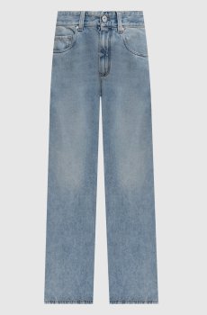 Голубые джинсы Contemporary Loose с цепочкой мониль