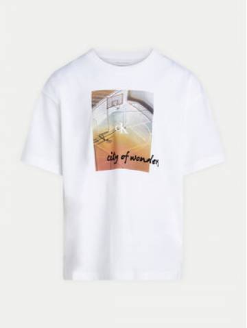 Calvin Klein Jeans Футболка City Scene IB0IB02335 Білий Relaxed Fit Calvin Klein Jeans Футболка City Scene IB0IB02335 Білий Relaxed Fit