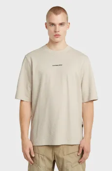 Мужская бежевая футболка Checquard Бежевый S G-Star RAW D26032,D965