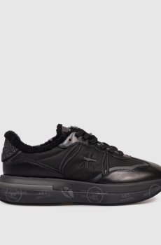 Черные комбинированные кроссовки CASSIE на меху