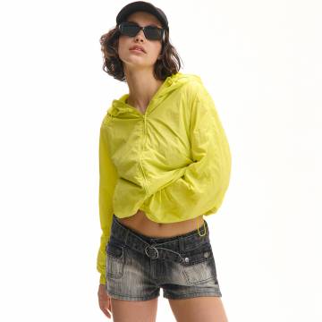 Cropp - Куртка з капюшоном - жовто-зелений Cropp - Куртка з капюшоном - жовто-зелений