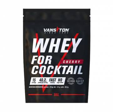 Протеин Vansiton Whey For Cocktail Protein в порошке, со вкусом вишни, 900 г Протеин Vansiton Whey For Cocktail Protein в порошке, со вкусом вишни, 900 г