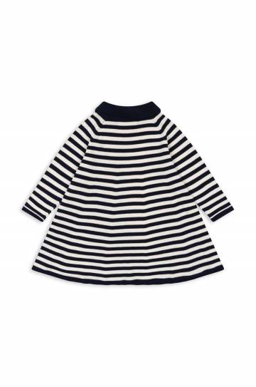 Платье Konges Sløjd VENTON KNIT DRESS GOTS цвет синий mini расклешённое KS101723 Платье Konges Sløjd VENTON KNIT DRESS GOTS цвет синий mini расклешённое KS101723