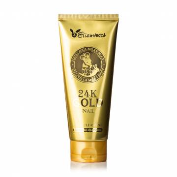 Очищающая пенка для умывания Elizavecca Milky Piggy 24K Gold Snail Cleansing Foam с муцином улитки и 24К золотом, 180 мл Очищающая пенка для умывания Elizavecca Milky Piggy 24K Gold Snail Cleansing Foam с муцином улитки и 24К золотом, 180 мл