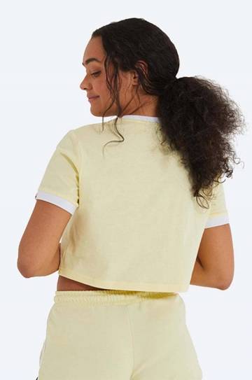 Хлопковая футболка Ellesse цвет жёлтый SGJ11884-WHITE Хлопковая футболка Ellesse цвет жёлтый SGJ11884-WHITE