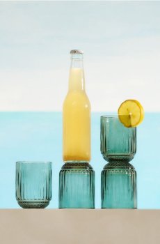 Набір склянок із кольорового скла 4 pack - зелений