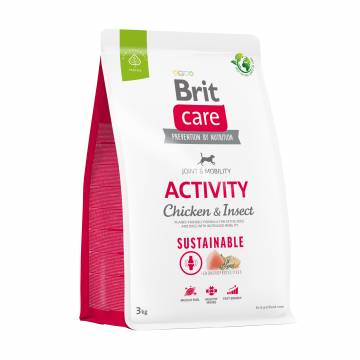 Сухой корм для собак с повышенной активностью Brit Care Dog Sustainable Activity с курицей и насекомыми, 3 кг Сухой корм для собак с повышенной активностью Brit Care Dog Sustainable Activity с курицей и насекомыми, 3 кг