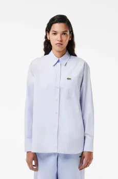 Женская голубая рубашка Голубой 38 Lacoste CF7706J2G
