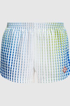 Белые шорты Dots с нашивкой эмблемы
