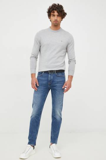 Свитер с примесью кашемира Tommy Hilfiger мужской цвет серый лёгкий Свитер с примесью кашемира Tommy Hilfiger мужской цвет серый лёгкий