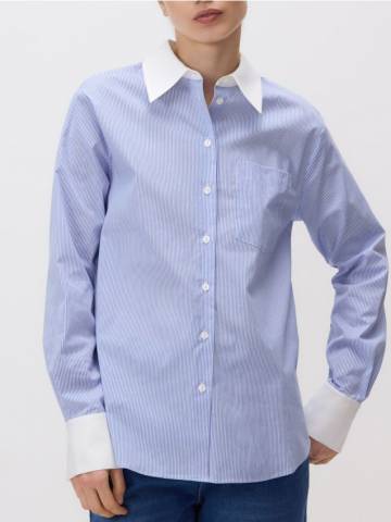 Reserved - LADIES` SHIRT - синій - 146FG-55X Reserved - LADIES` SHIRT - синій - 146FG-55X