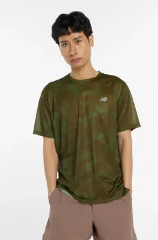 Мужская зеленая футболка Athletics Printed Зеленый S New Balance MT53201WDL