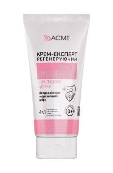 Регенерирующий крем-эксперт для тела 4 в 1 Acme Family Universal с оксидом цинка, с рождения, 90 мл