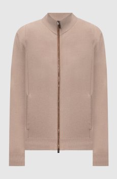 Бежевый кардиган с хлопком