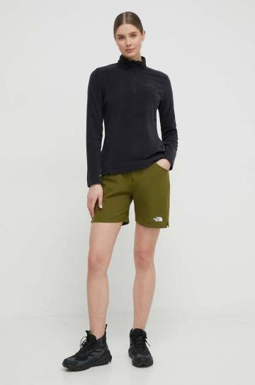 Шорты outdoor The North Face Horizon цвет зелёный однотонные высокая посадка Шорты outdoor The North Face Horizon цвет зелёный однотонные высокая посадка