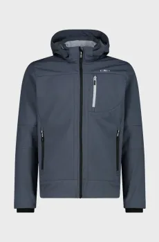 Мужская серая ветровка JACKET ZIP HOOD SOFTSHELL Серый 58 CMP 3A01787N-28US