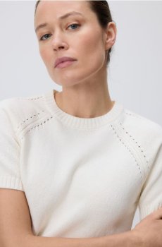 Reserved - Бавовняний джемпер - нюдовий - 128JA-02X