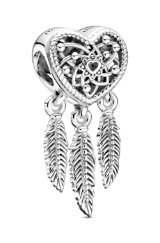 Намистина "Ловець снів у формі серця"