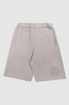 Детские серые шорты с вышивкой
