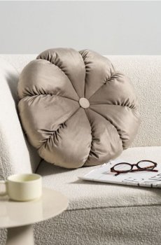 Стьобана декоративна подушка - бежевий